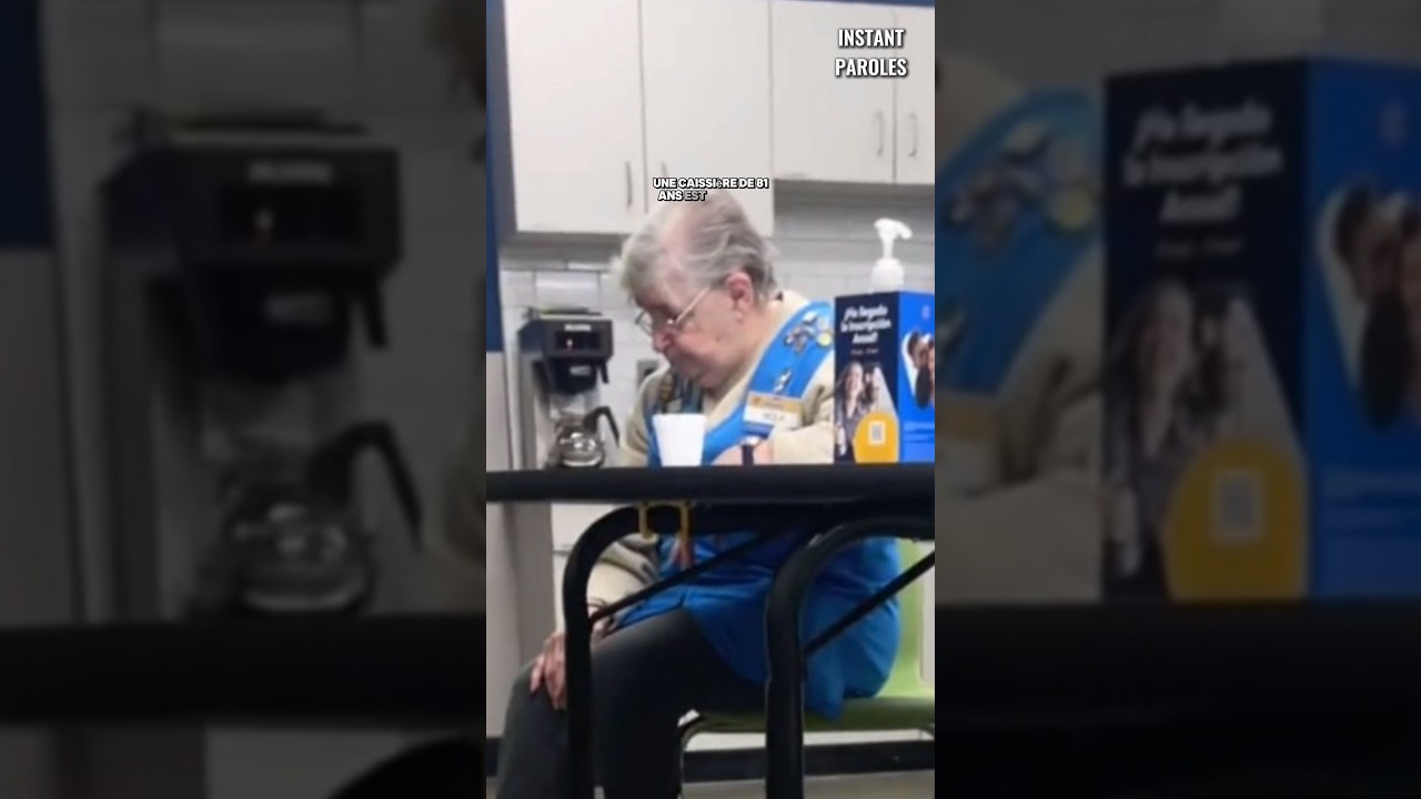 Un jeune homme aperçoit une caissière de 81 ans en pause puis réalise un geste unique pour elle